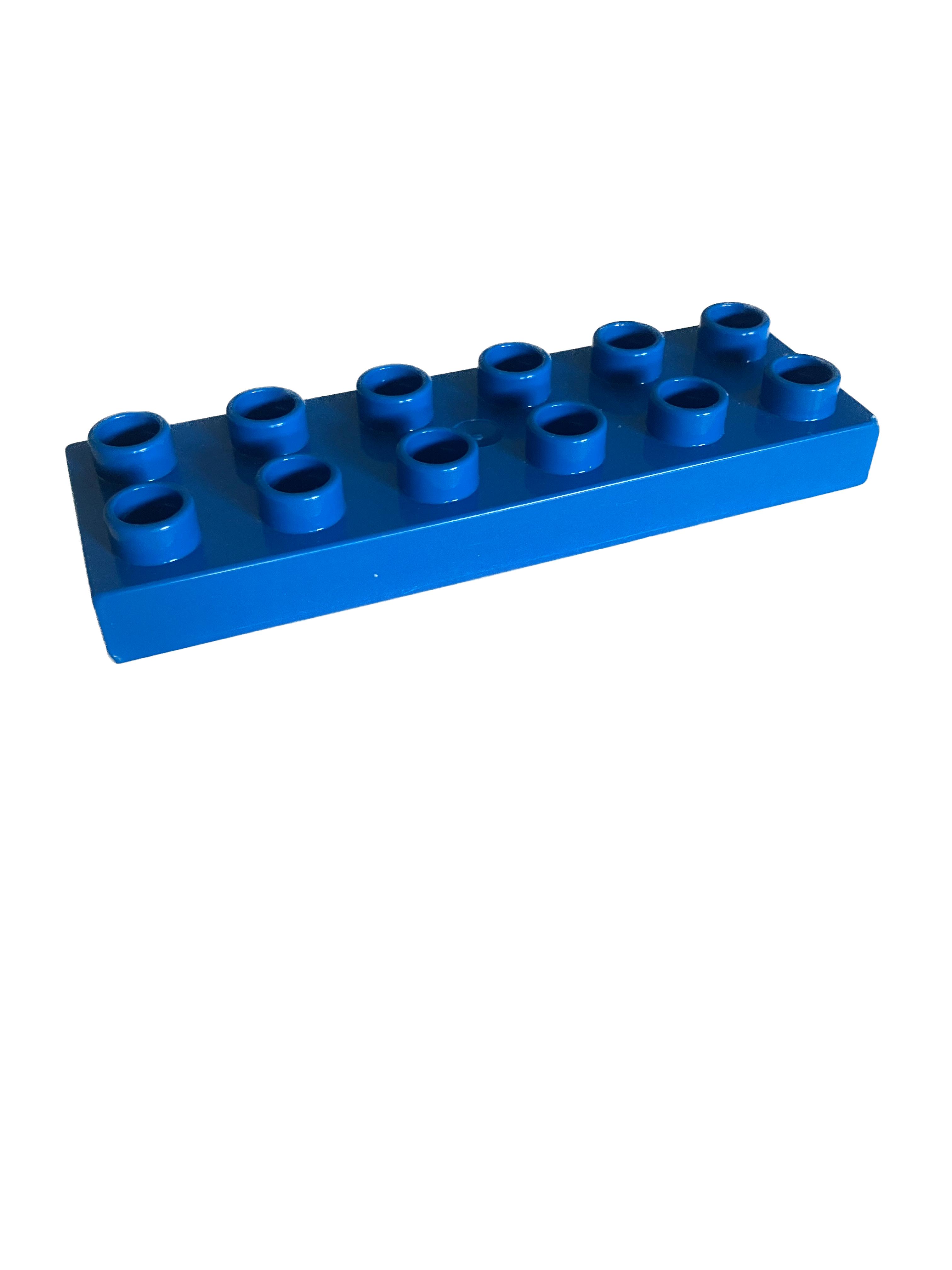 Lego Duplo kostka tm. modrá 6x2 úzká